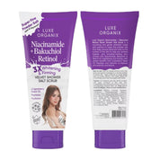 Luxe Organix Niacinamide + Bakuchiol Retinol Salt Scrub 320g part of your body care ritual

