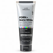 Luxe Organix PDRN + Nano White Hybrid Body Serum & Lotion 200ml combines daily moisturizing care with hydration support for soft skin.