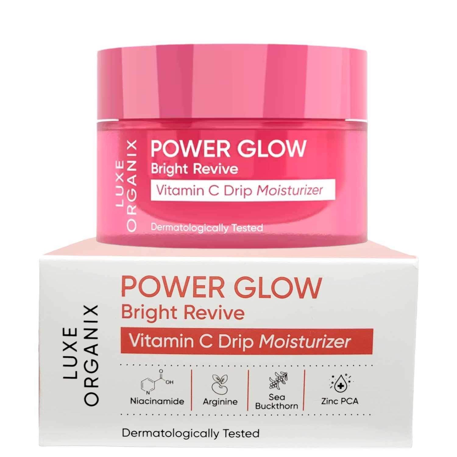 LUXE ORGANIX Power Glow Bright Revive Vitamin C Drip Moisturizer 50g