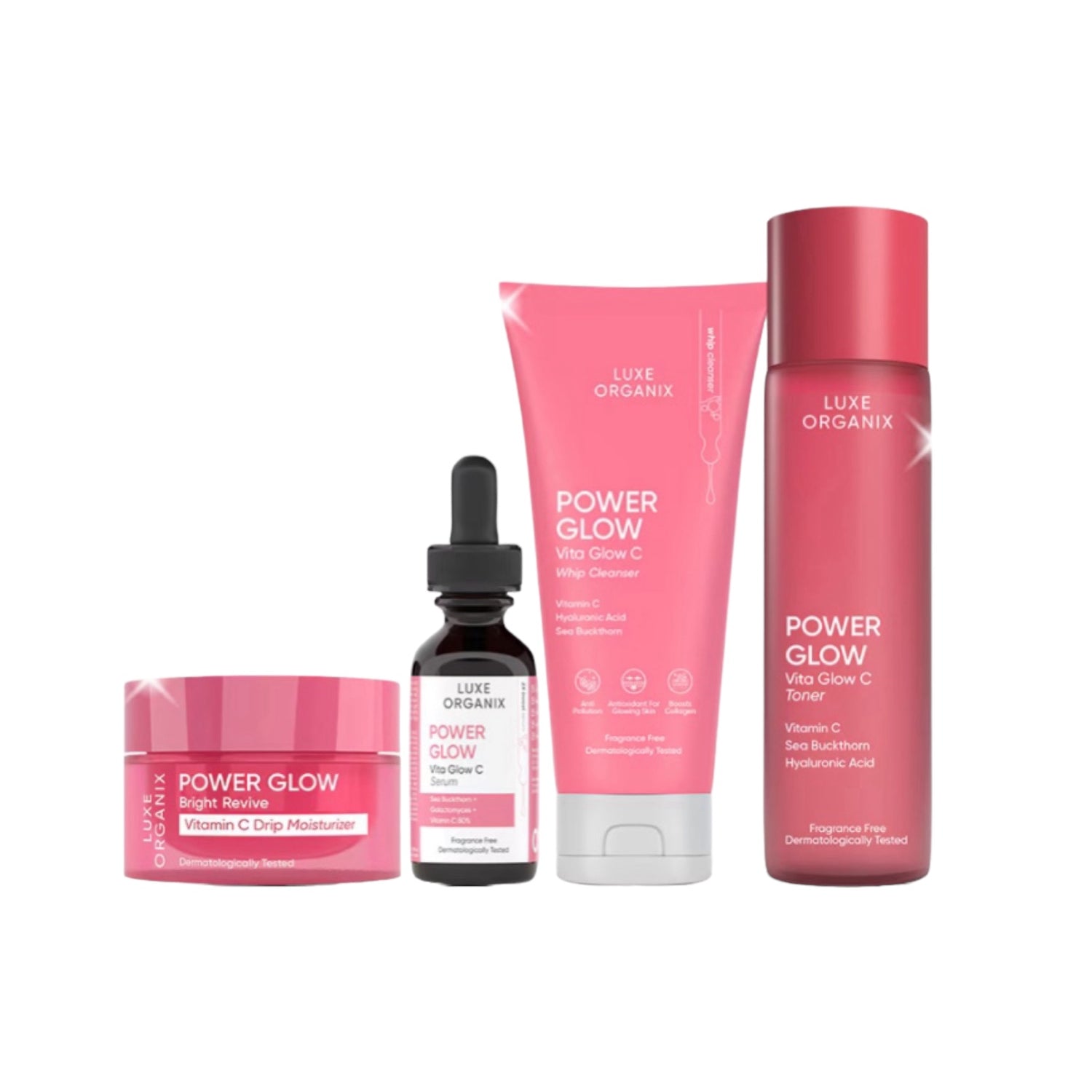 Luxe Organix Power Glow Bundle for a refreshed face care routine

