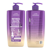Luxe Organix Retinol Gluta Body Wash creates a creamy, rich lather

