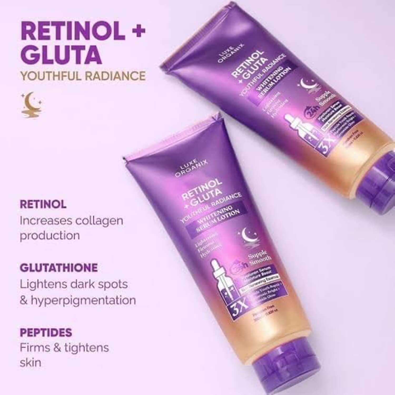 Luxe Organix Retinol + Gluta Whitening Serum Lotion & Retinol Cloud So D Nelson Enterprises Luxe Organix Retinol + Gluta Whitening Serum Lotion & Retinol Cloud So D Nelson Enterprises