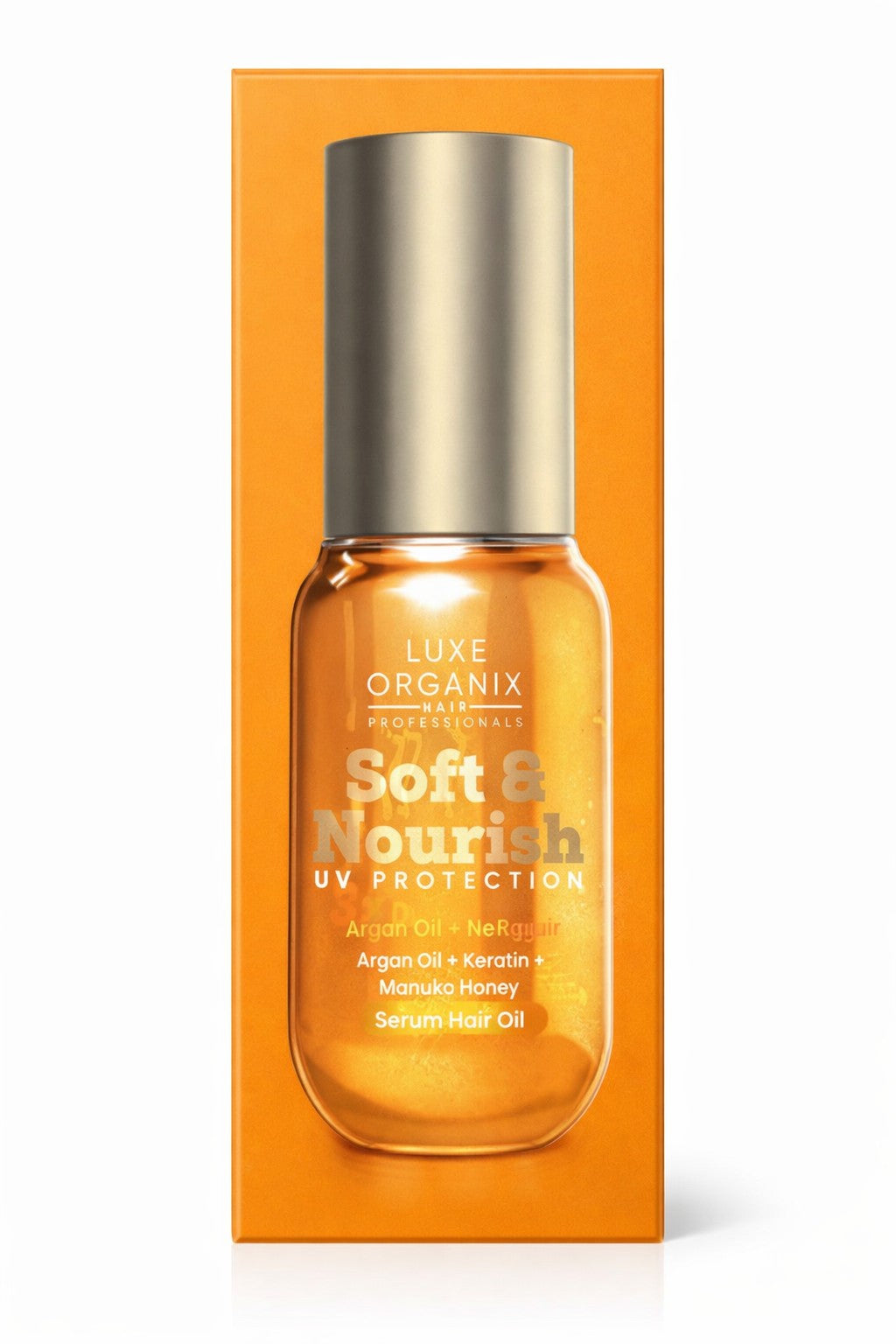 Luxe Organix Serum Hair Oil Soft & Nourish for damaged and treated hair care