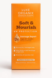 Luxe Organix Soft & Nourish UV Protection 3X Damage Repair Hair Oil 60ml non greasy formula ideal for daily hair care routine
