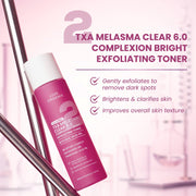 Luxe Organix TXA Melasma Clear toner for smoother and refreshed skin feel