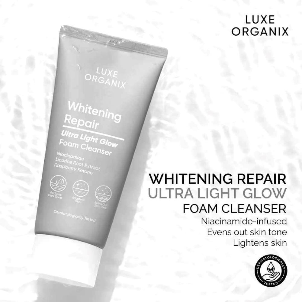 LUXE ORGANIX Whitening Repair Ultralight Glow Foam Cleanser 150g