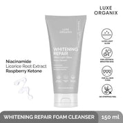 LUXE ORGANIX Whitening Repair Ultralight Glow Foam Cleanser 150g