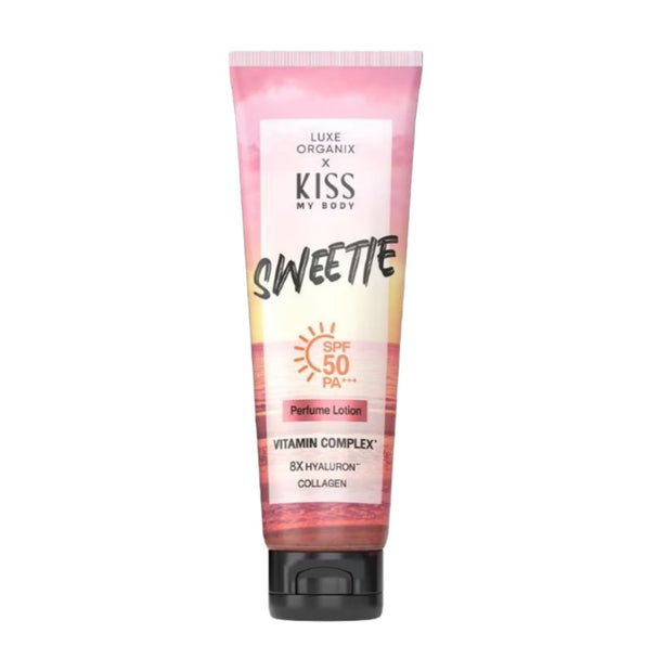 Luxe Organix X Kiss My Body SWEETIE Perfume Lotion SPF 50 PA+++ | 200g