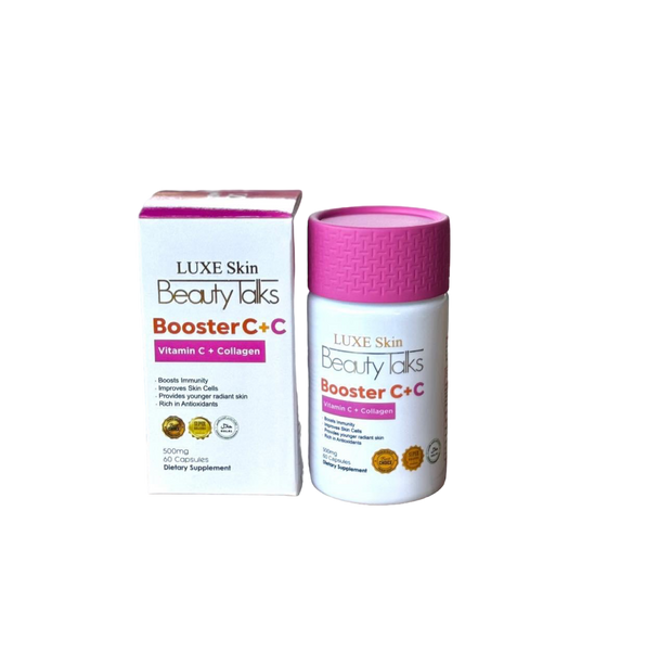 Luxe Skin Beauty Talks Booster C +C Vitamin C + Collagen, 60 Capsules