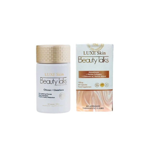 LUXE SKIN Beauty Talks Glutathione + Marine Collagen + Chitosan 700mg – D Nelson Enterprises