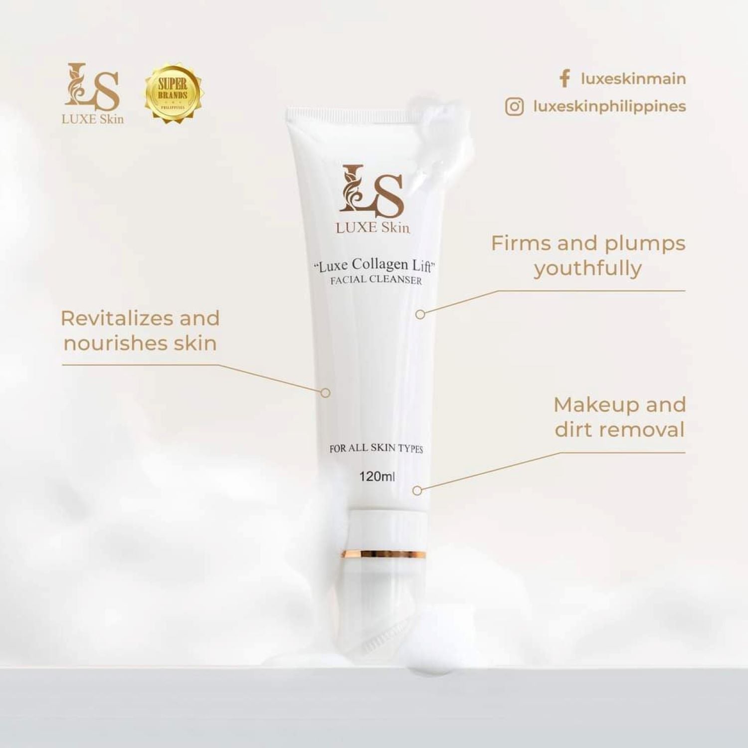 Luxe Skin Luxe Collagen Lift Facial Cleanser & Ecran De Luxe Sunscreen