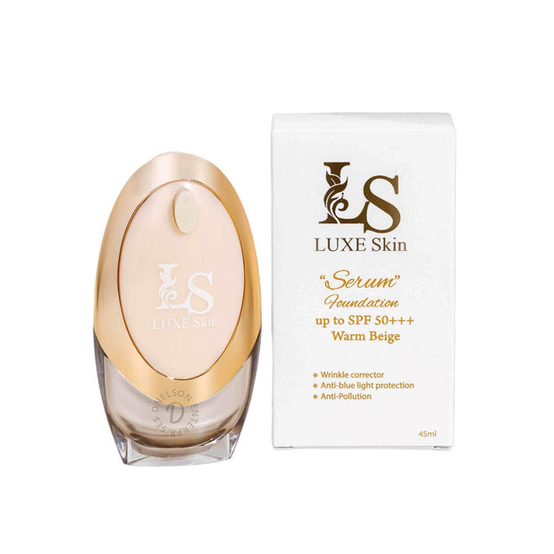 Luxe Skin Serum Foundation WARM BEIGE SPF 50+++ 45ml Full Size
