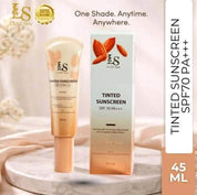 LUXE Skin Tinted Sunscreen SPF 70 PA+++ lightweight tinted formula suitable for daily wear