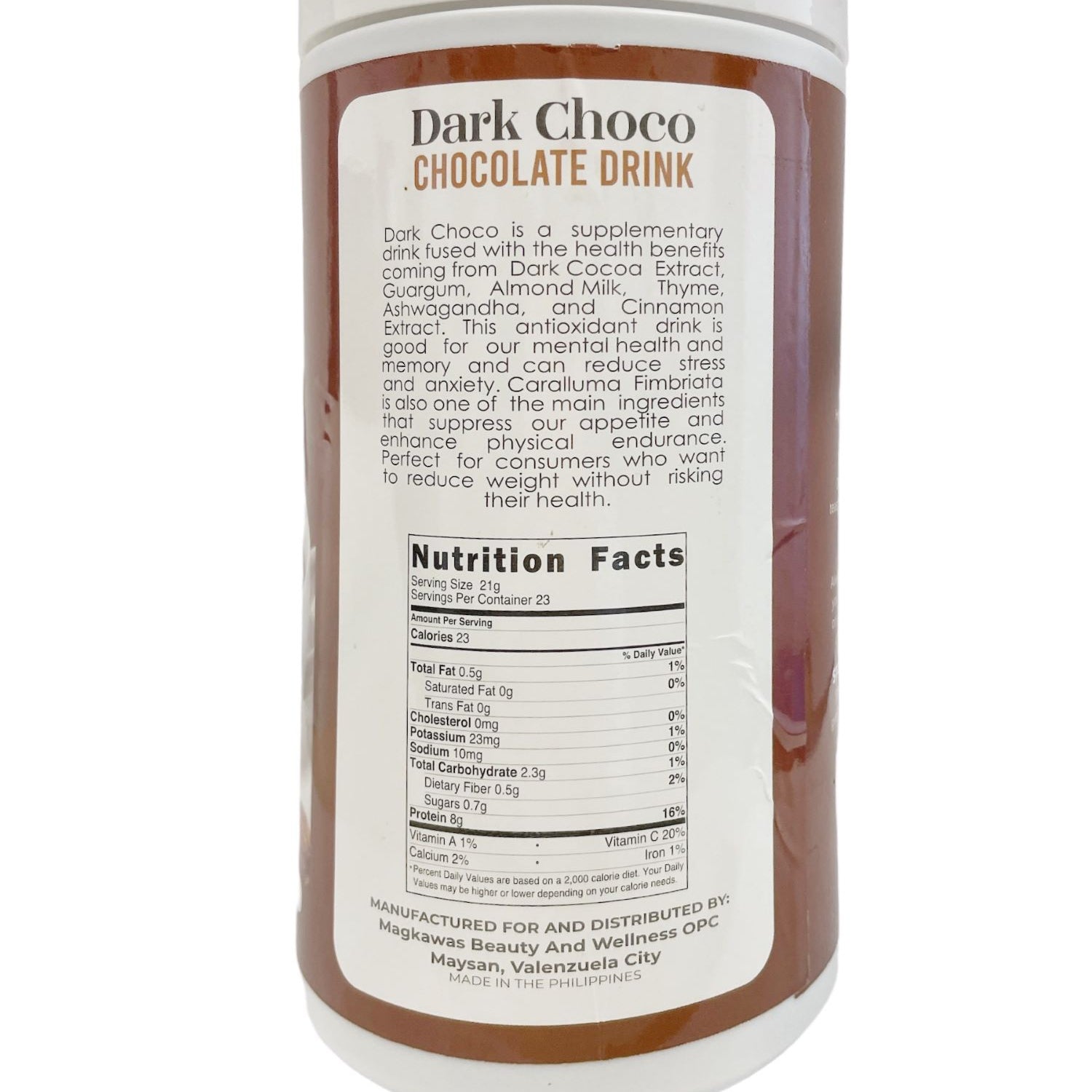 Luxe Slim Half Kilo Dark Choco Chocolate Drink