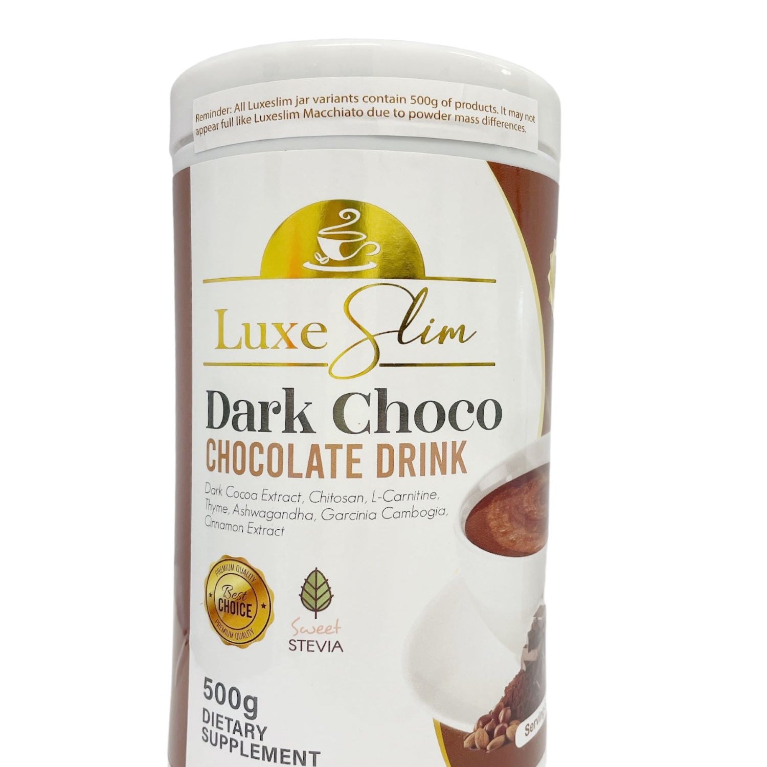 Luxe Slim Half Kilo Dark Choco Chocolate Drink