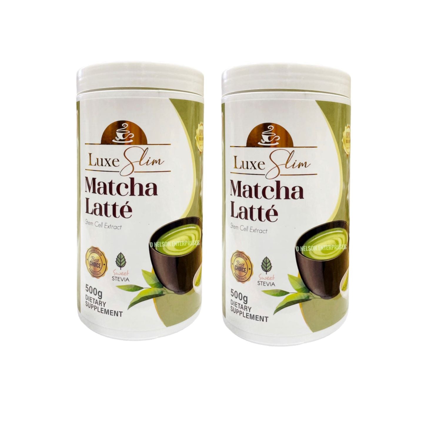 2 Jars Luxe Slim Half Kilo Canister MATCHA LATTE Beauty Drink