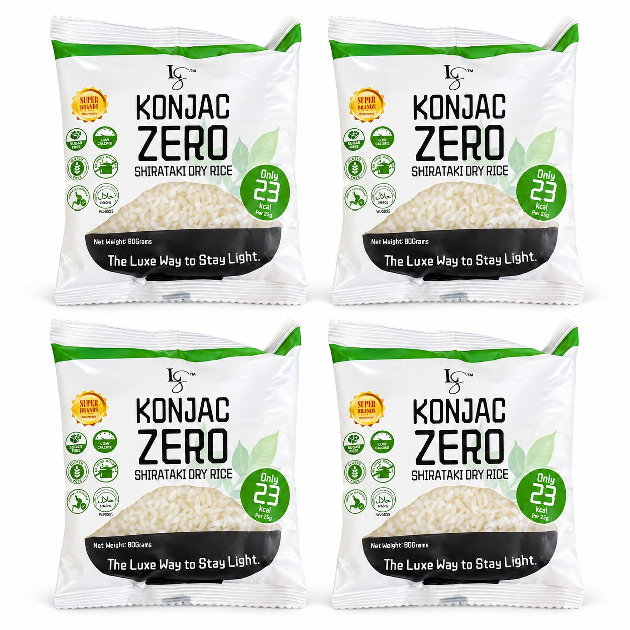 Luxe Slim Konjac Zero Shirataki Dry Rice 500g rice alternative made with konjac root fiber for everyday meals.