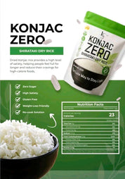 Luxe Slim Konjac Zero Shirataki Dry Rice 500g sugar-free and gluten-free option for everyday cooking