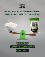 Luxe Slim KILO Pack Konjac Zero Shirataki Dry Rice keto-friendly choice for mindful eating