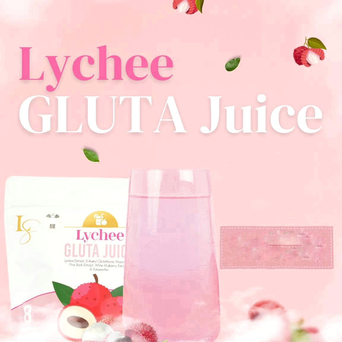 Luxe Slim Lychee Gluta Juice 21g x 8 Sachets
