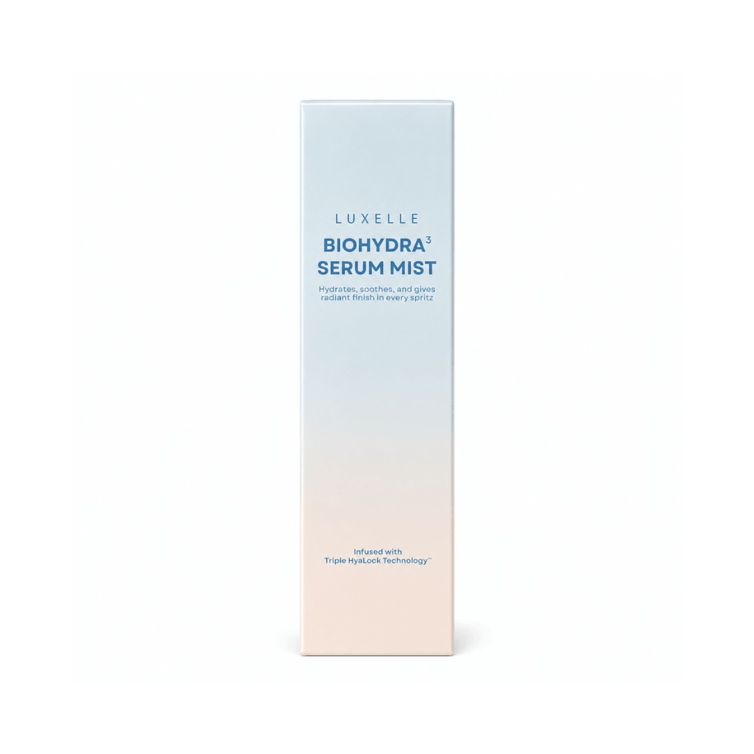 Luxelle BioHydra Serum Mist 80ml lightweight facial mist suitable for everyday skincare routines