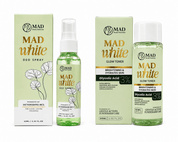 MAD Beauty Essentials Duo MAD White Glow Toner and Deo Spray complete underarm care set with lightweight daily formulas
