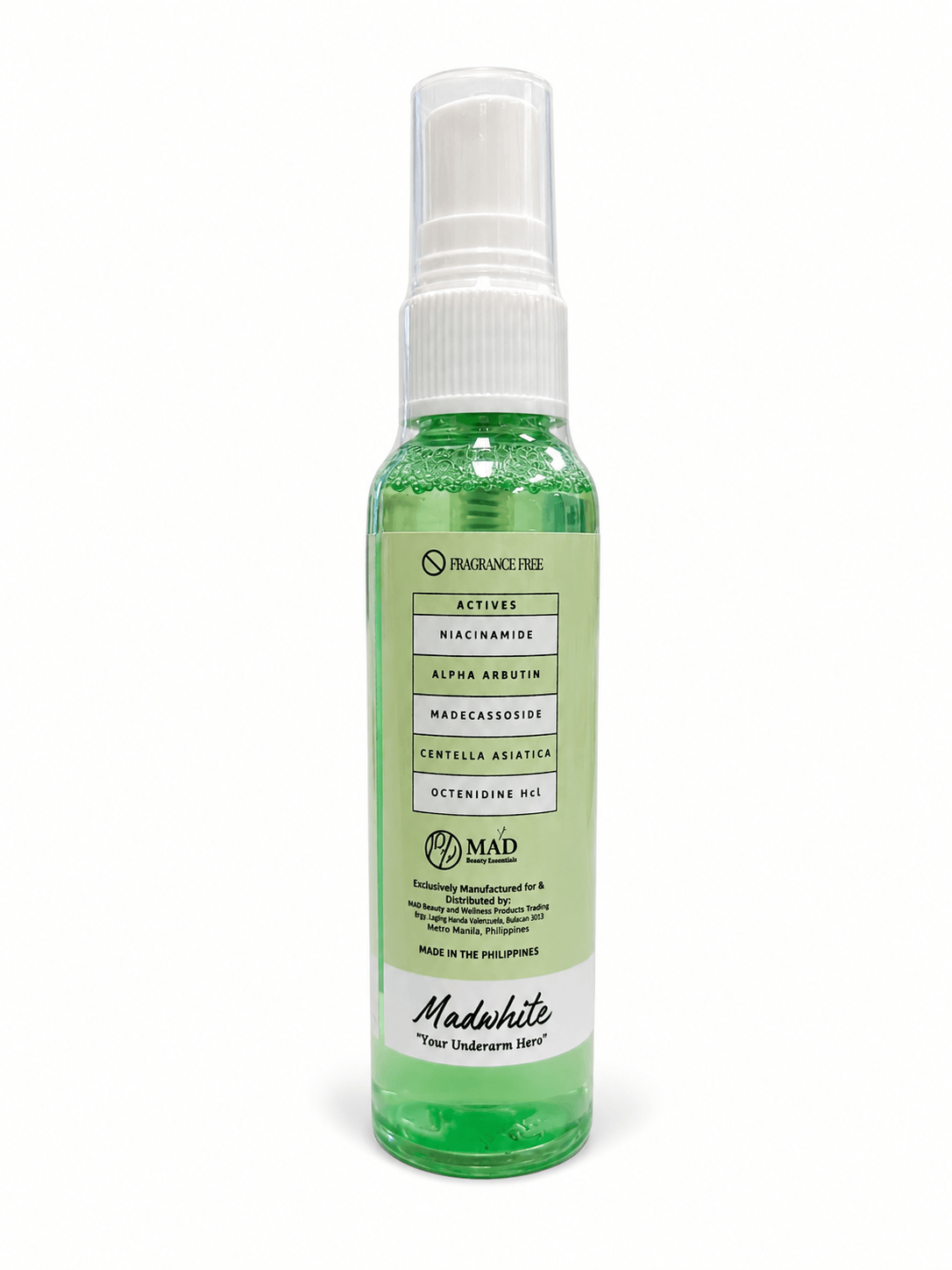 MAD Beauty Essentials MAD White Deo Spray with Octenidine HCL refreshing underarm mist formula