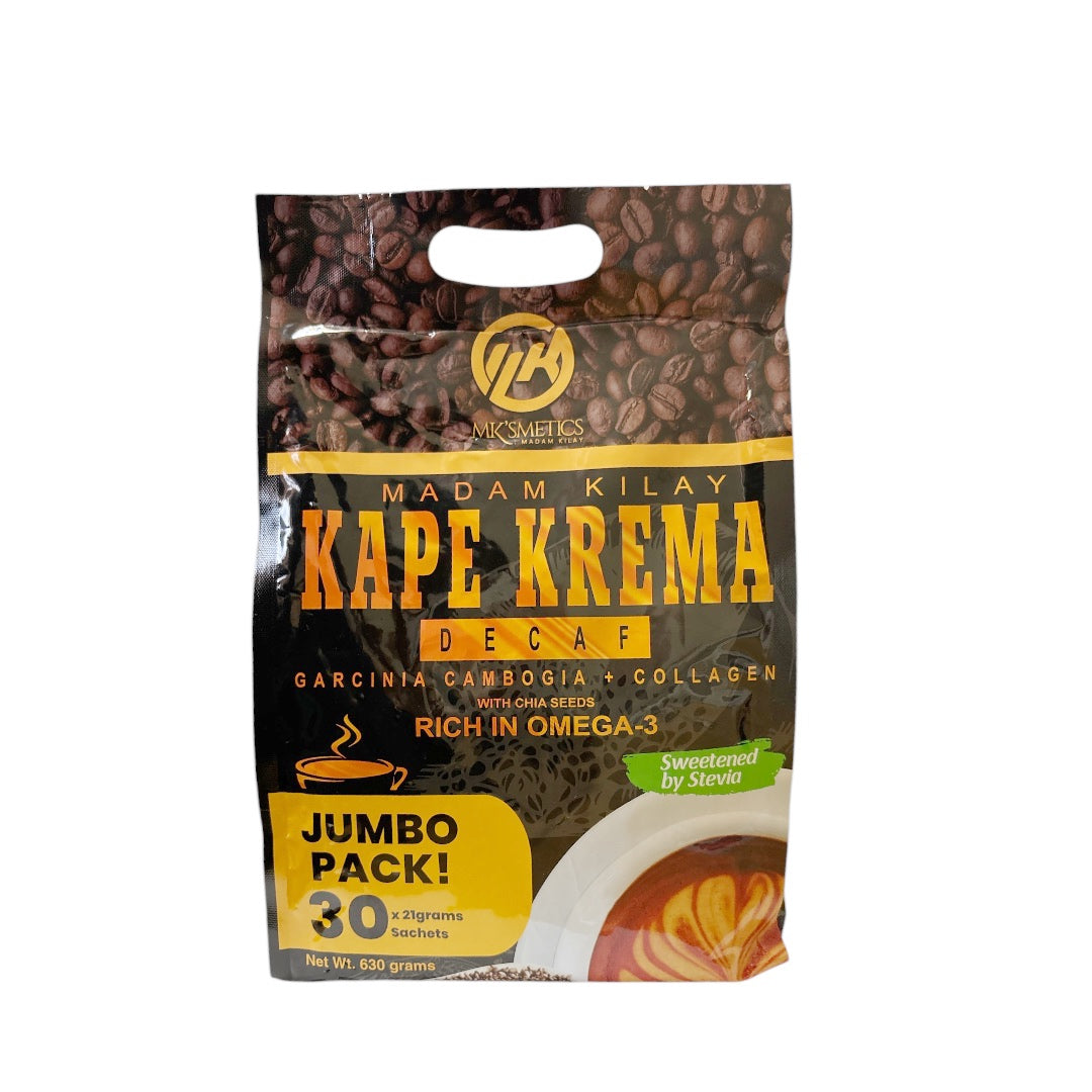 Madam Kilay JUMBO KAPE KREMA Decaf Coffee (30 Sachets)