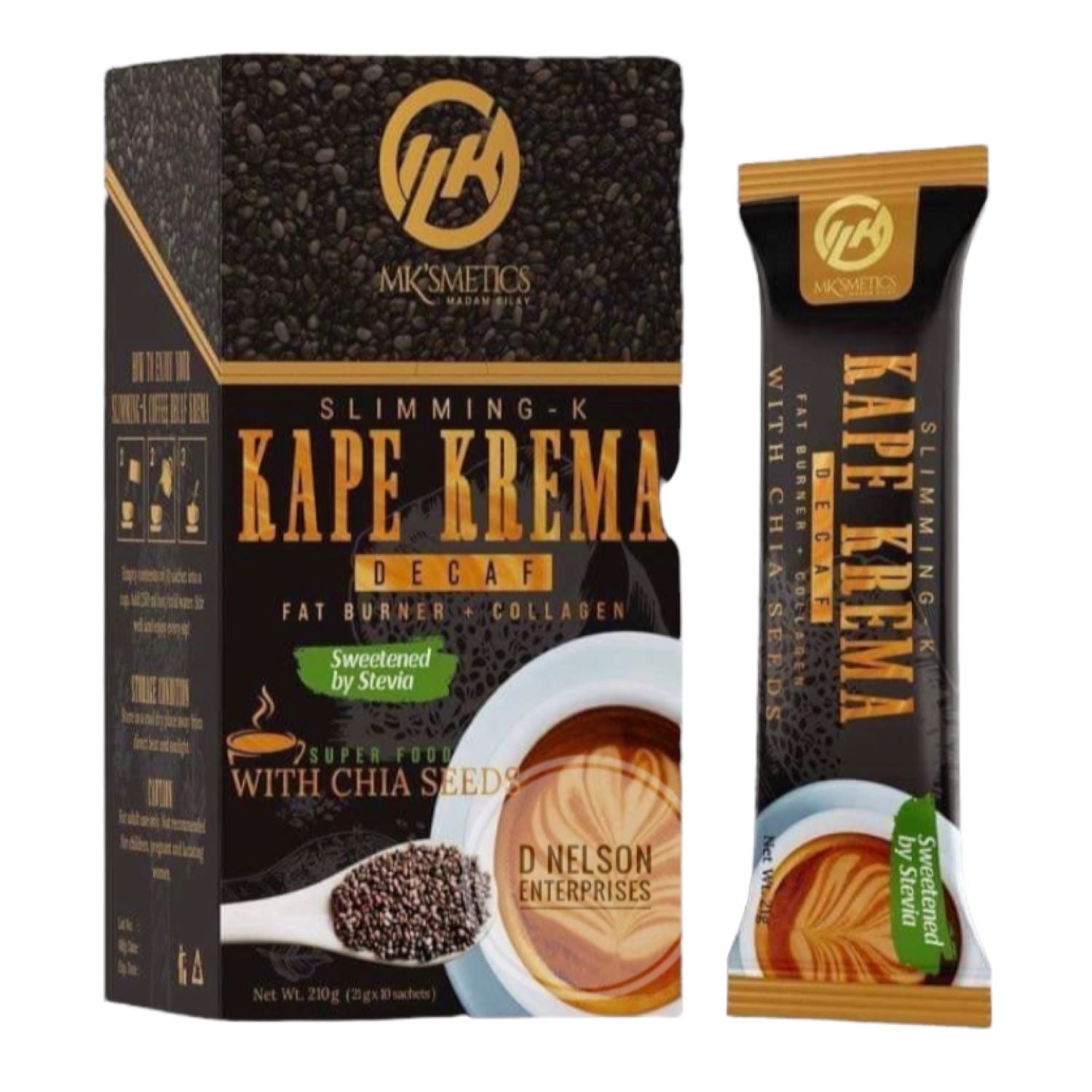 Madam Kilay KAPE KREMA Decaf Coffee - 10 Sachets x 21 – D Nelson