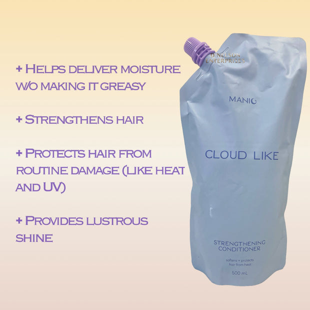 Manic Beauty Nourishing Shampoo and Strengthening Conditioner Duo 500ml Refill Pack