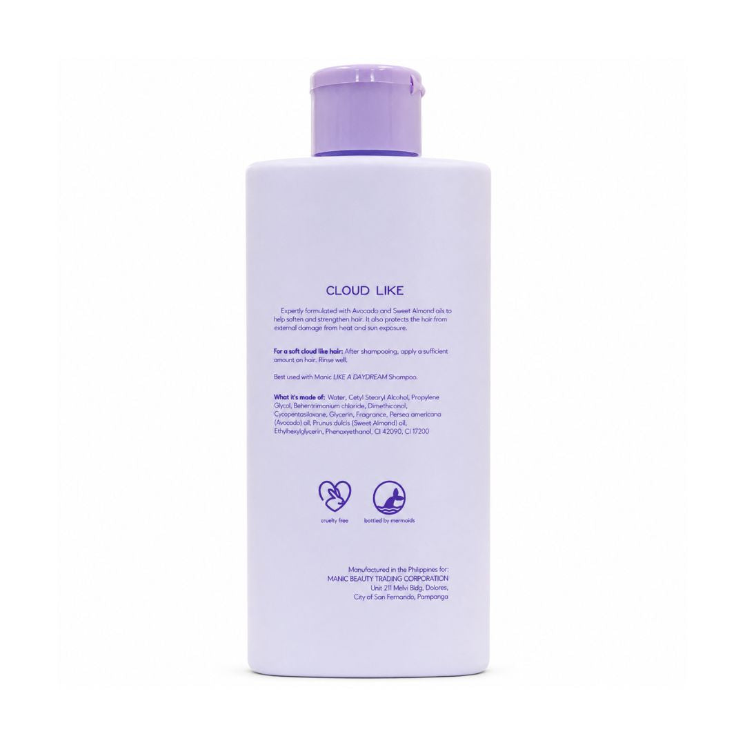 Manic Beauty Cloud Like Strengthening Conditioner supports stronger-feeling strands with a smooth, touchable finish.