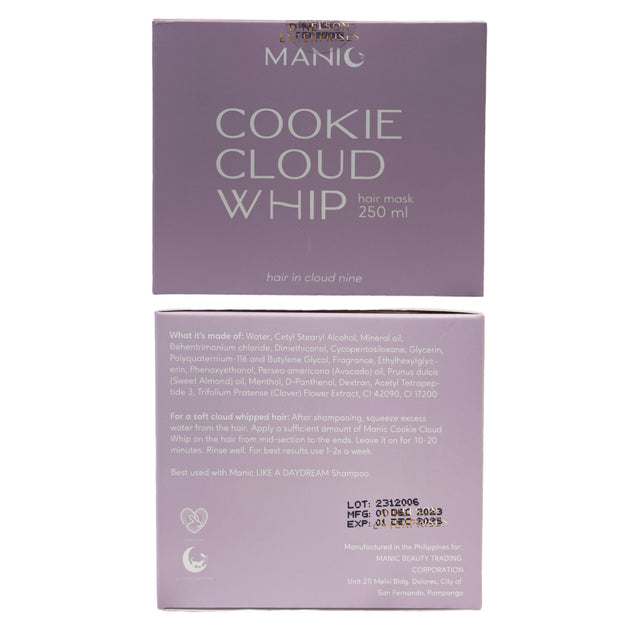 Manic Beauty Cookie Cloud Whip Hair Mask - Hair in Cloud Nine, 250ml