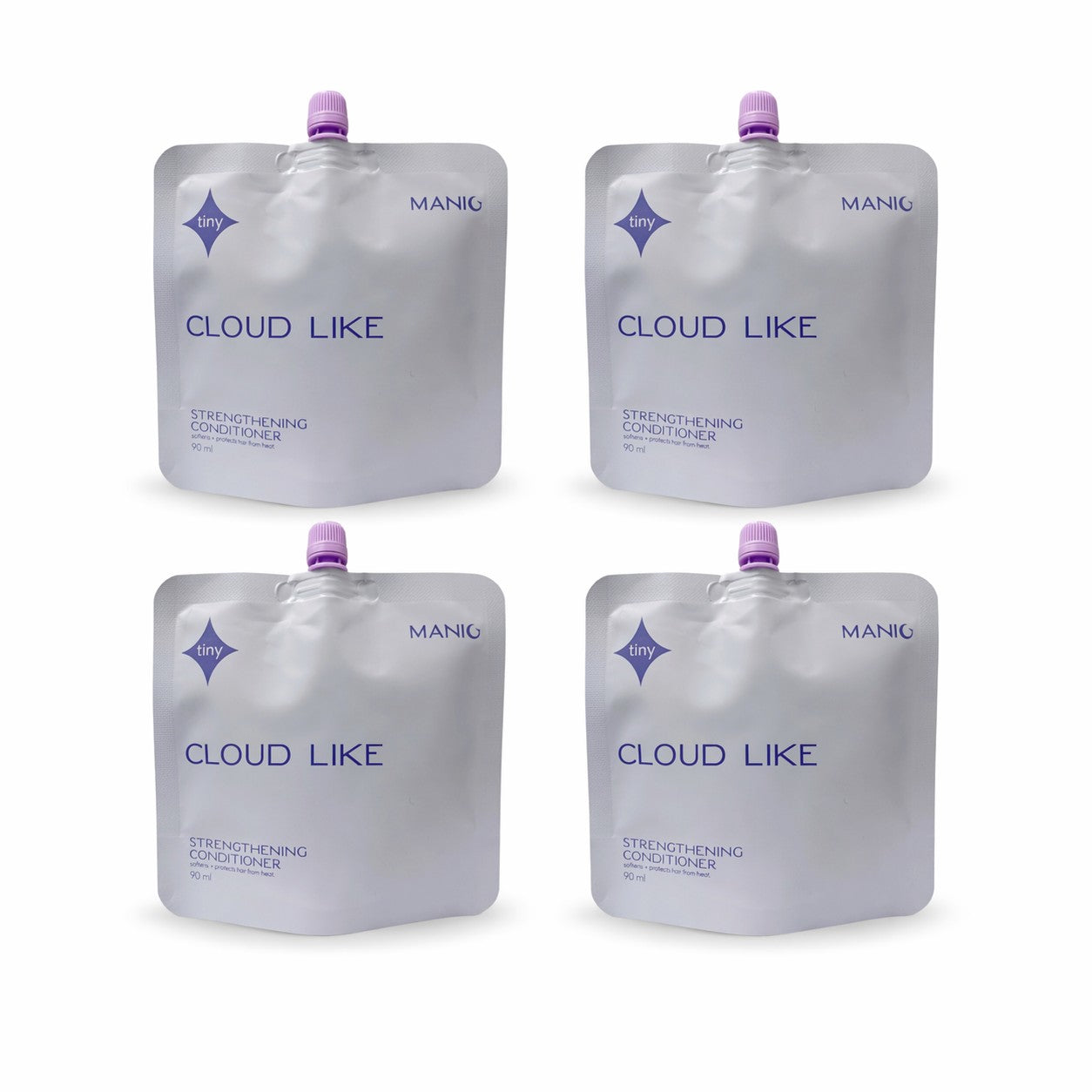Manic Beauty Mini Cloud Like Strengthening Conditioner strengthening formula supports reduced breakage appearance