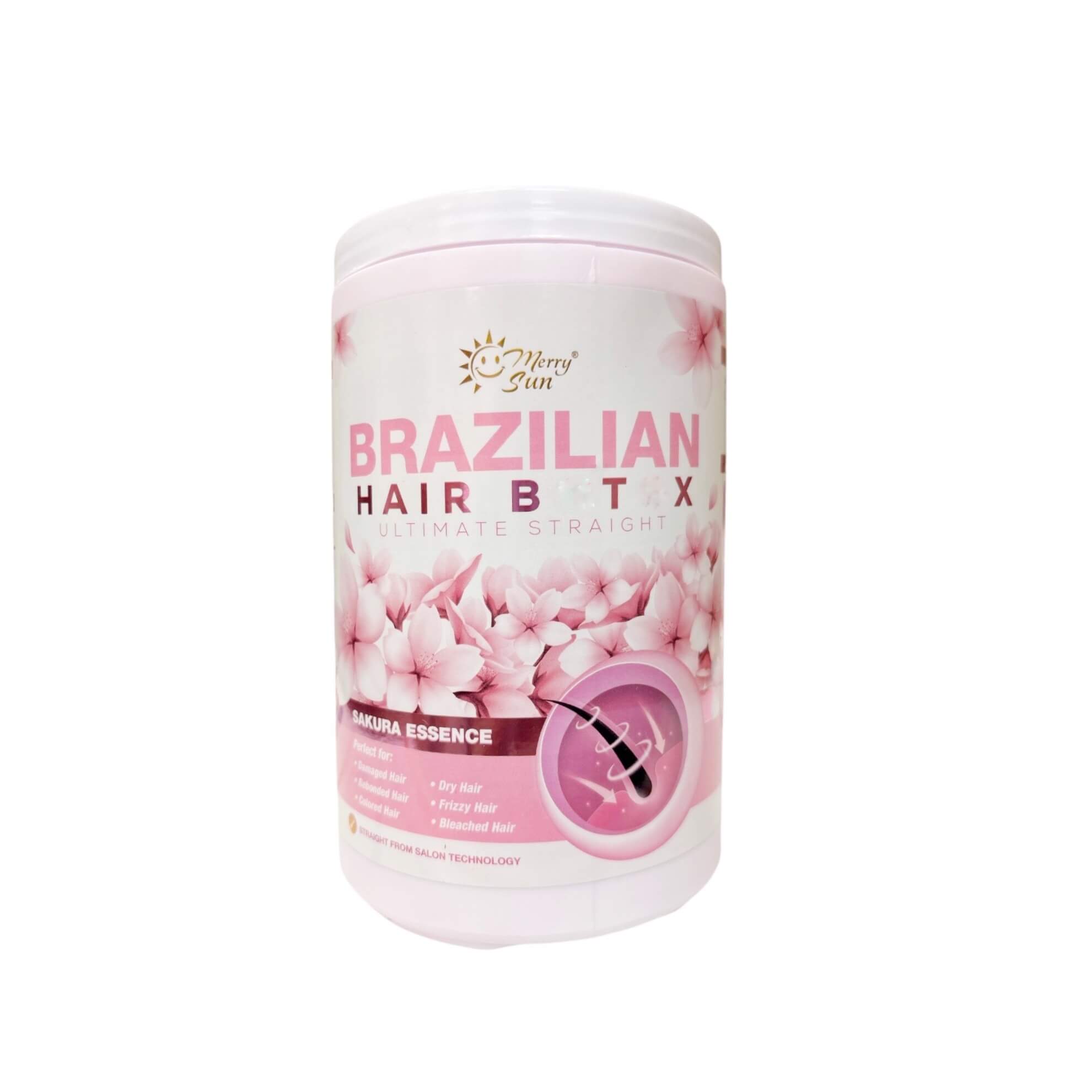 Merry Sun Brazilian Hair BTX frizz control deep conditioning formula