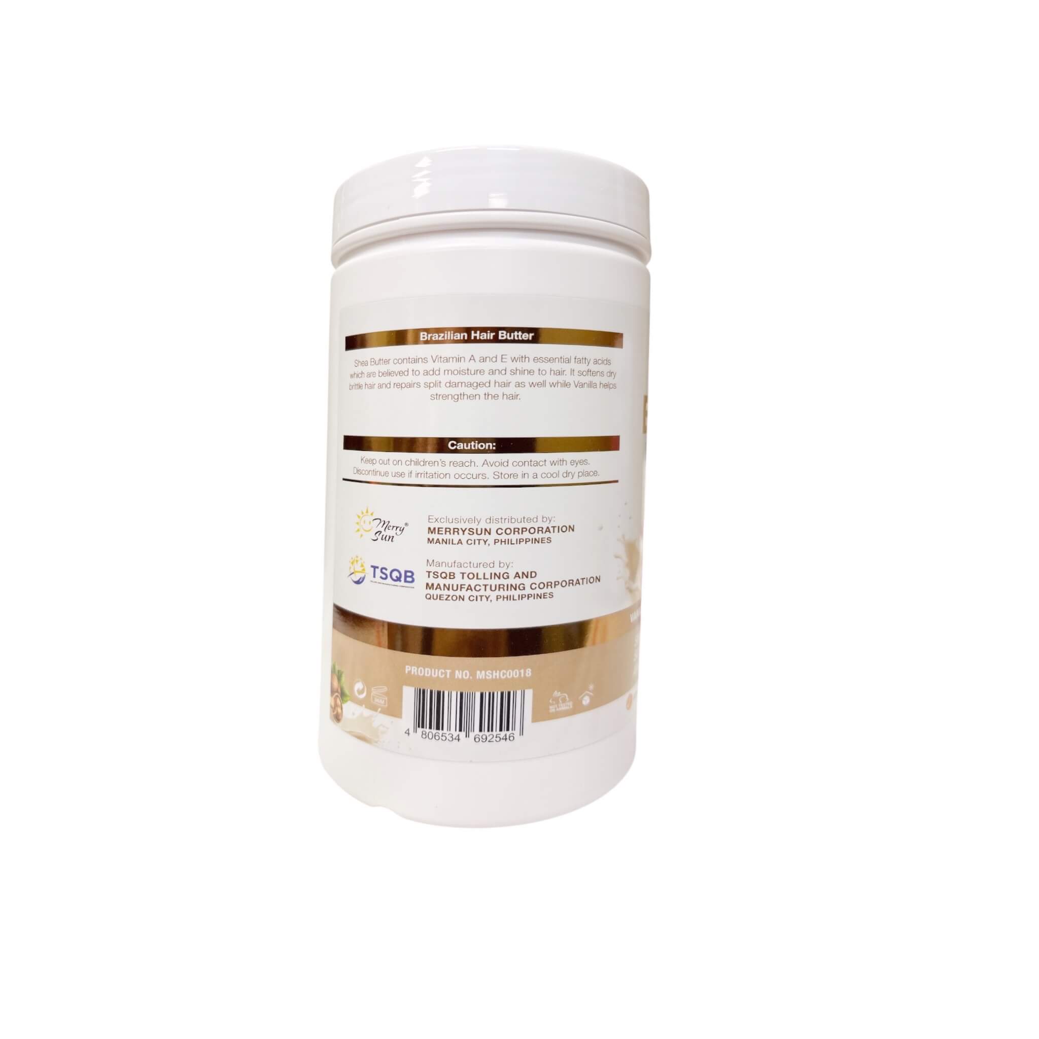 Merry Sun Brazilian Hair Butter 1000ml provides deep conditioning care