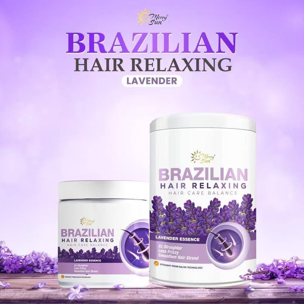 Merry Sun Brazilian Hair Relaxing Care with Lavender Essence for long lasting softness