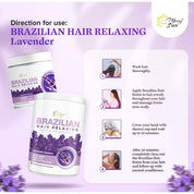 Merry Sun Brazilian Hair Relaxing Care with Lavender Essence for healthy and revitalized hair