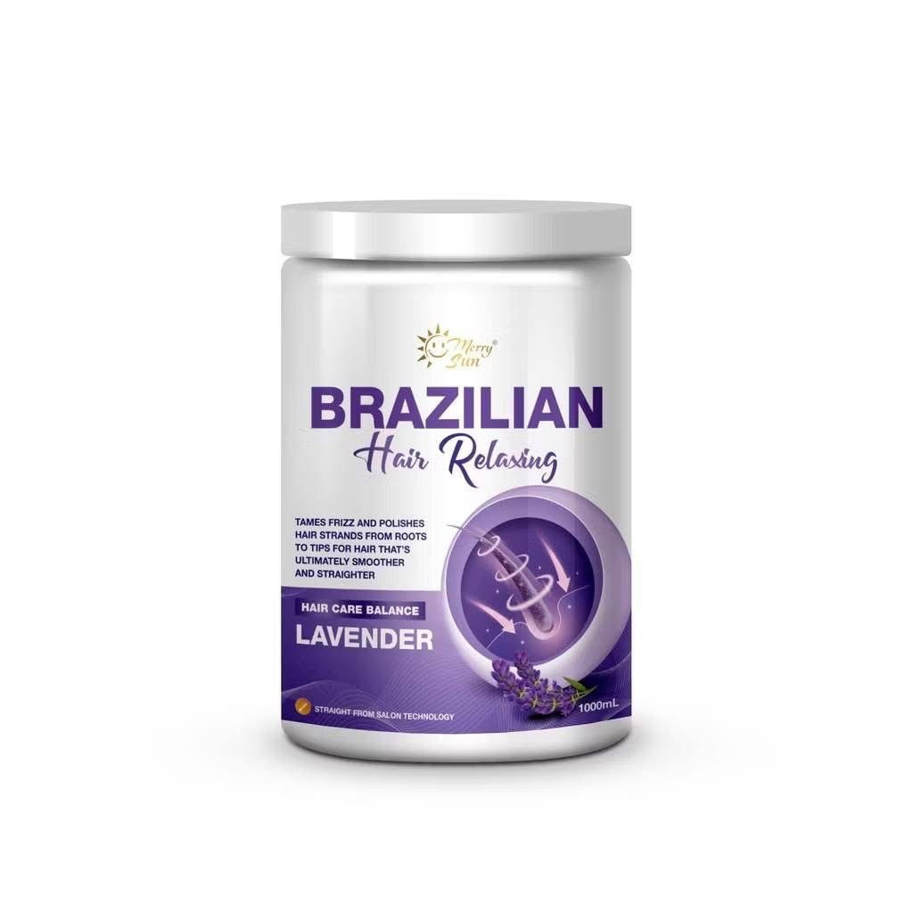 Merry Sun Brazilian Hair Relaxing Care with Lavender Essence for smooth and silky hair