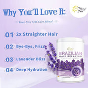 Merry Sun Brazilian Hair Relaxing Care with Lavender Essence for stronger and shinier hair