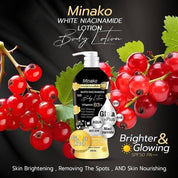 Minako Niacinamide Glutathione Plus Body Lotion 500ml for soft glow effect