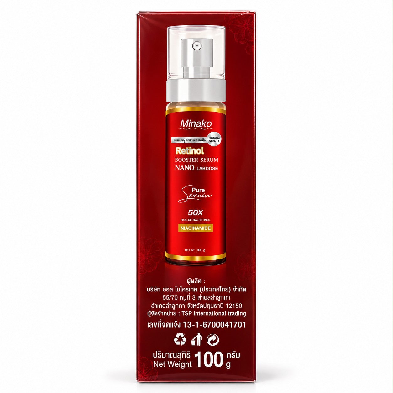 Minako Retinol Booster Serum for everyday hydration and skin conditioning