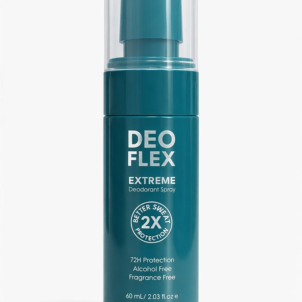 Deoflex Extreme Deodorant Spray delivers long-lasting freshness with a lightweight feel for daily comfort