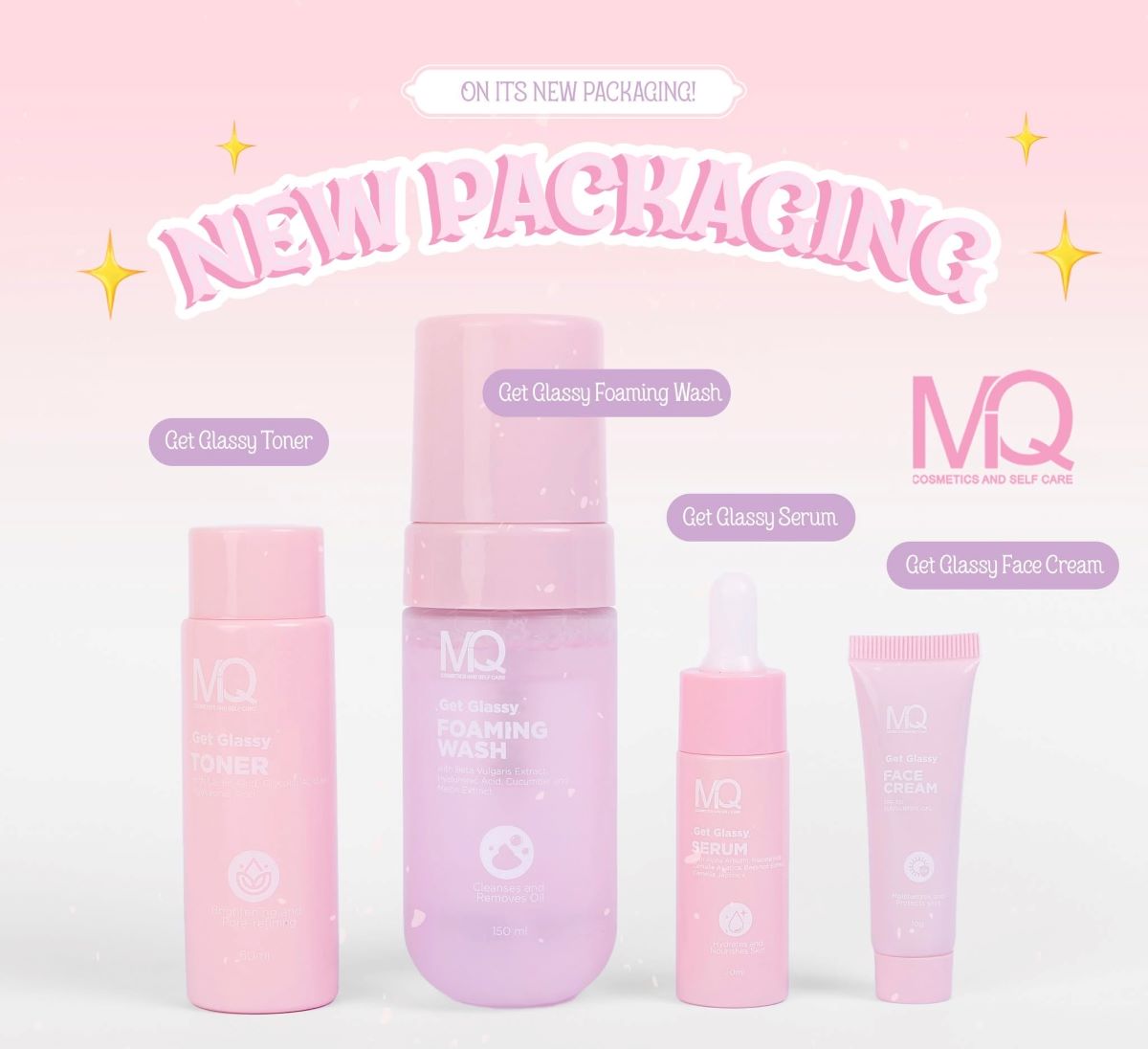 MQ Cosmetics Get Glassy Skin Perfecting Facial Set