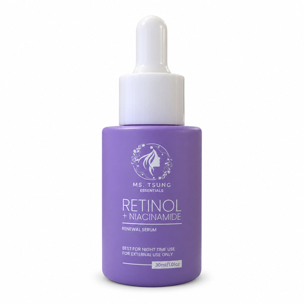 Ms. Tsung Essentials Retinol + Niacinamide Renewal Serum 30ml for a simple nighttime skincare routine