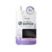 MSoleil 1-Minute Lavender Keratin BTX Protein Hair Mask with Biotin & Collagen – Deep Repair & Color Care Treatment for Damaged, Dry & Frizzy Hair – 500ml