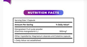 MX3 Natural Pure G Mangostana Xanthone 500mg Capsule, 60 Count