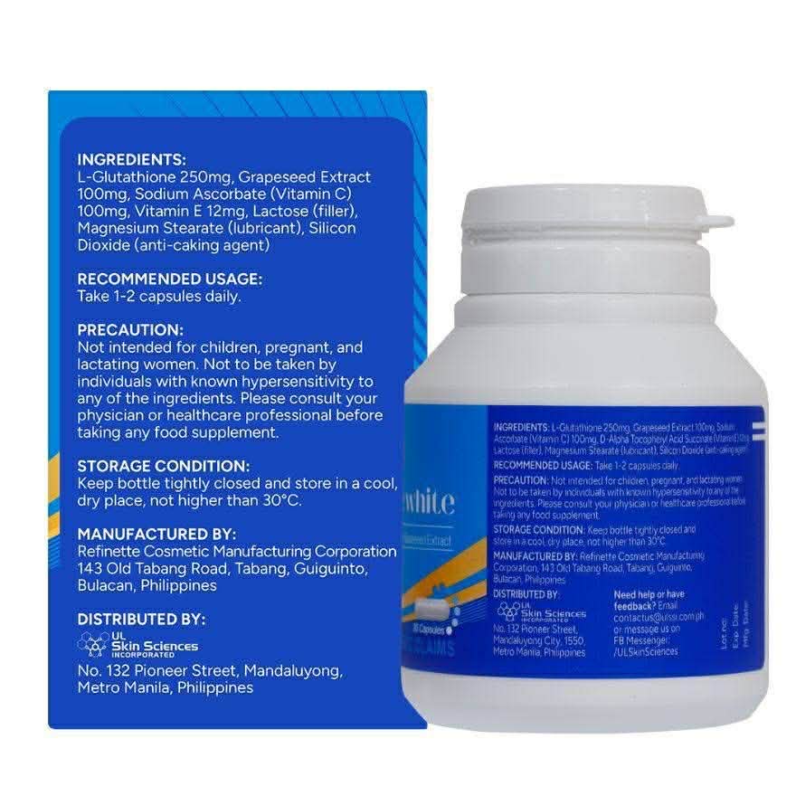 Myra Glow Radiance White 30‑Capsules with L-Glutathione for overall vitality