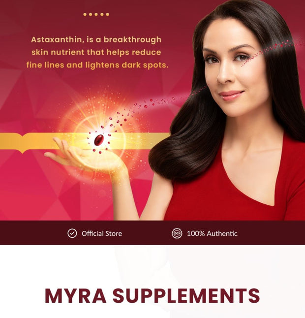 Myra Ultimate Vitamin E Astaxanthin Lycopene Dietary Supplement 30 capsules
