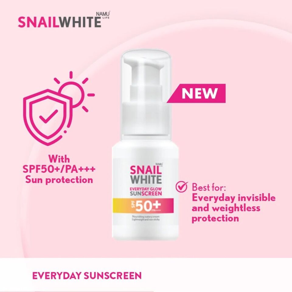 Namu Life Snail White Everyday Glow Sunscreen, 50ml