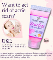 Nature’s Miracle Scarless Miracle Cream niacinamide hydrating formula with SPF 30 for daily skin moisture.